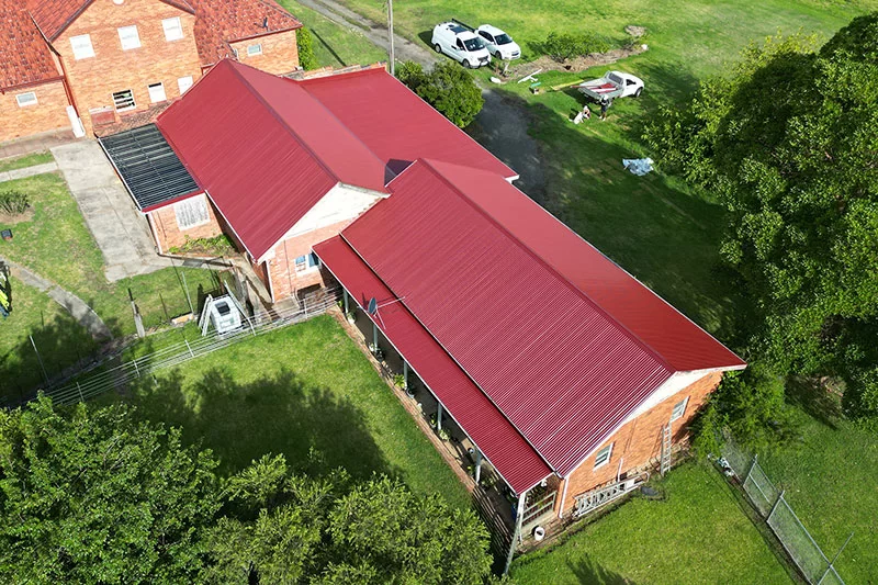 The finished heritage re-roof in Cobbitty
