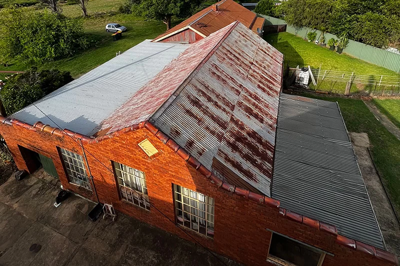 Heritage re-roof in progress in Cobbitty