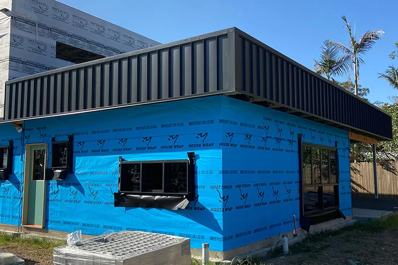 Wall cladding installed by Rapid Roof Solutions