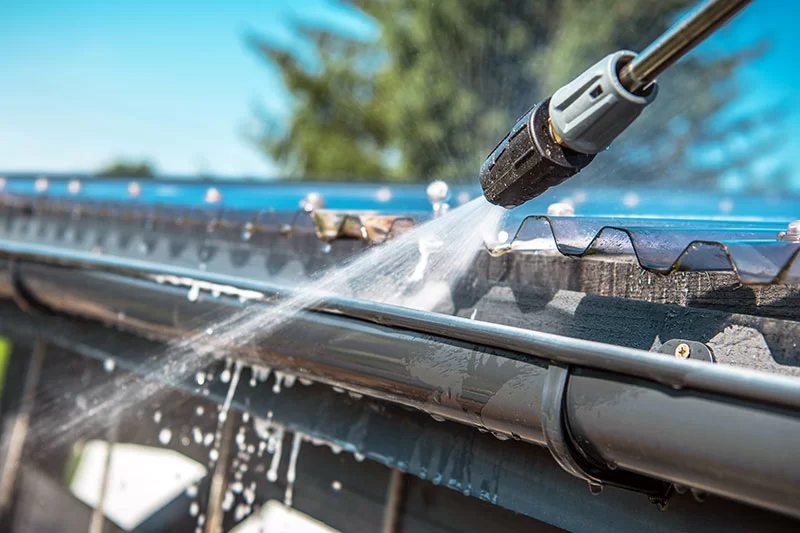 Gutter cleaning by Rapid Roof Solutions